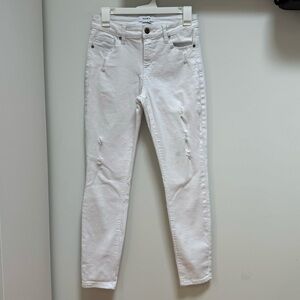 Pistola white skinny distressed jeans size‎ 28